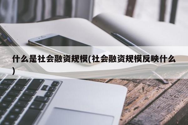 什么是社会融资规模(社会融资规模反映什么)