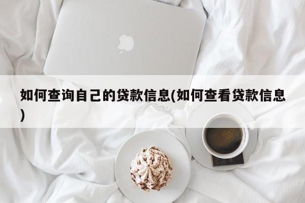 如何查询自己的贷款信息(如何查看贷款信息)