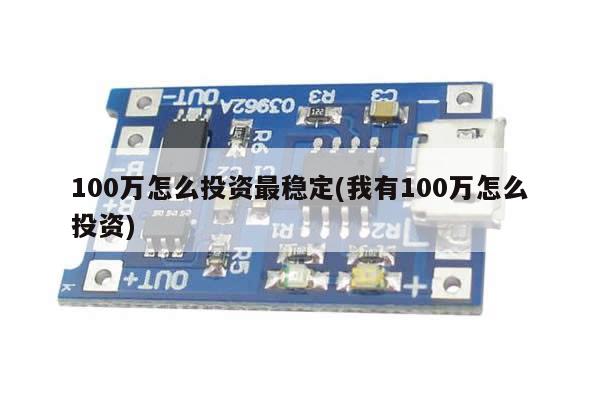 100万怎么投资最稳定(我有100万怎么投资)