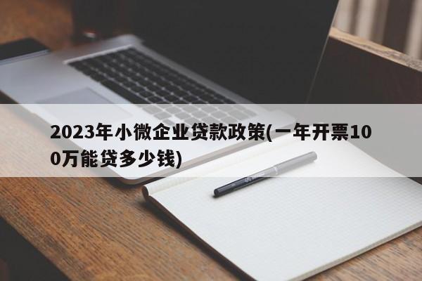 2023年小微企业贷款政策(一年开票100万能贷多少钱)